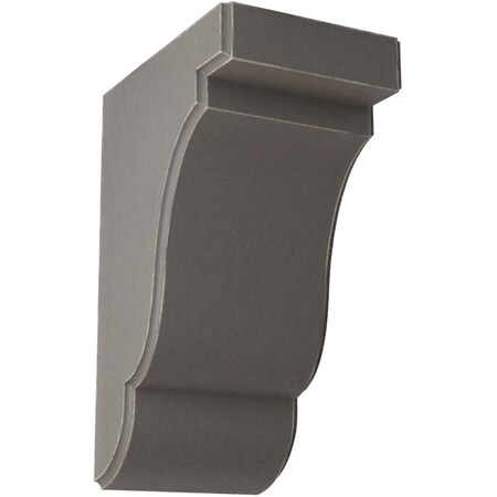 Ekena Millwork 3 1/2"W x 5"D x 7 1/2"H Bedford Wood Vintage Decor Bracket, Reclaimed Grey BKTWD04X05X08BEGY